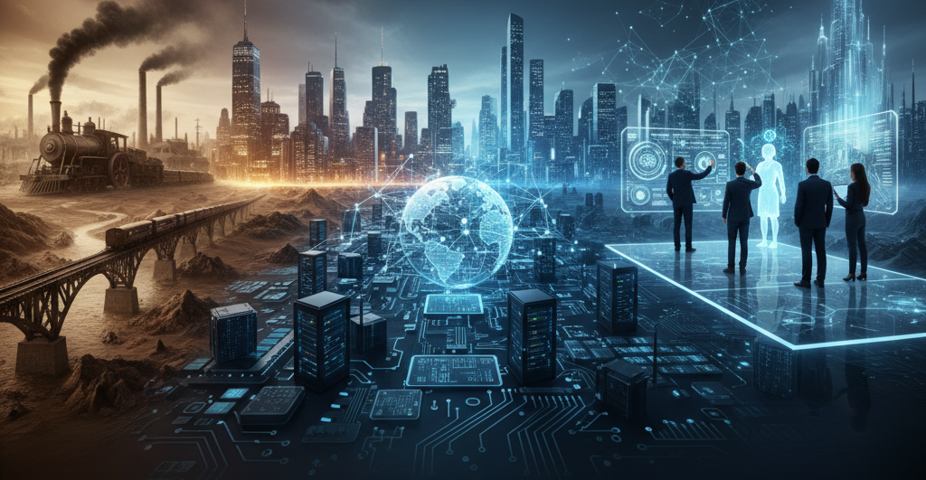 Industrial Revolution to AI Revolution | AI Generated with Gemini 